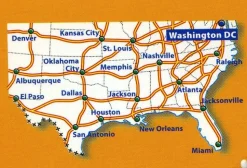 Michelin Wegenkaart 584 Southeastern USA