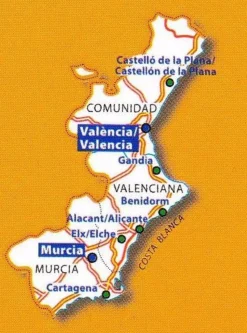 Michelin Wegenkaart 577 Valencia & Murcia