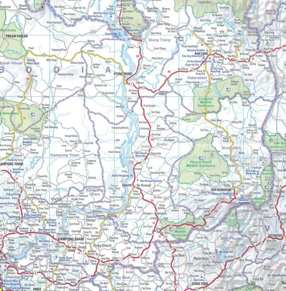 Michelin Wegenkaart 770 Vietnam - Laos - Cambodia