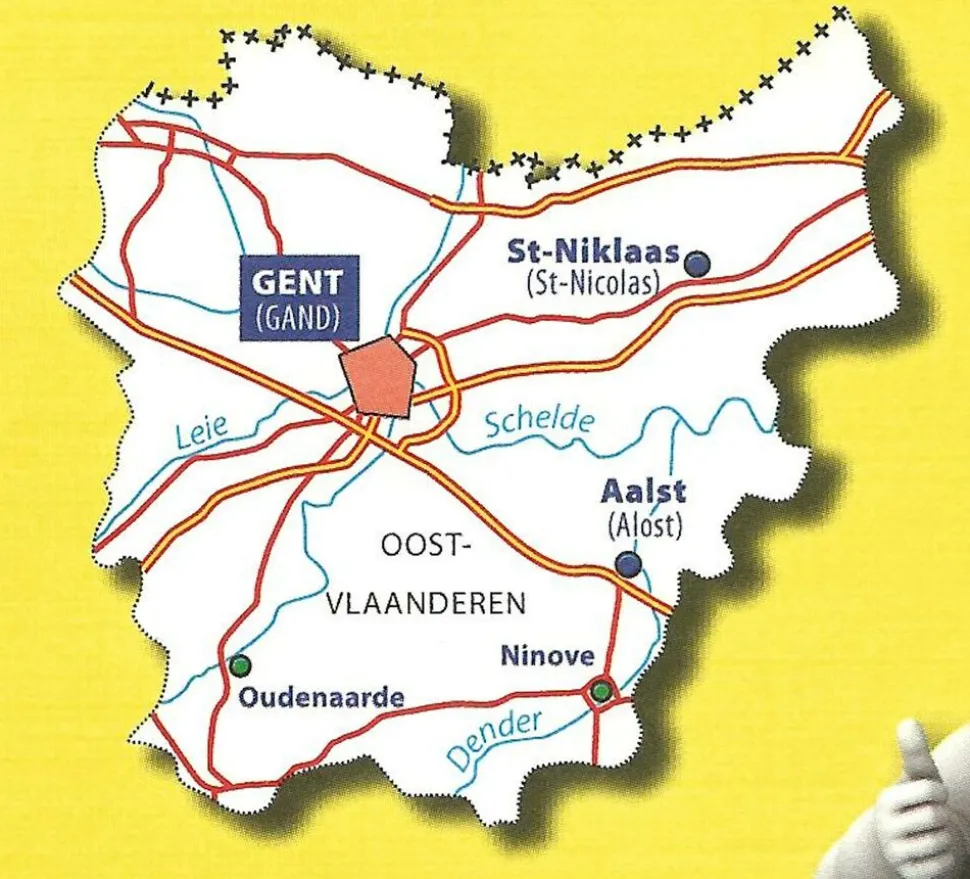 Michelin Wegenkaart 371 West-Vlaanderen