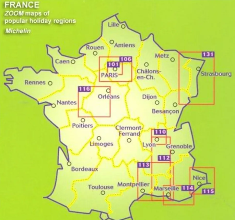 Michelin Wegenkaart 131 Zwarte Woud Vogezen