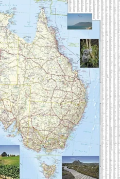 National Geographic Landkaart Australë Adventure map