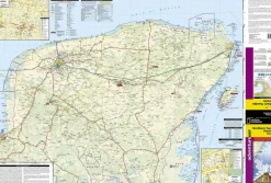 National Geographic Landkaart Yucatan Noord Adventure Map