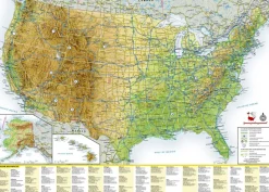 National Geographic Overzichtskaart USA Scenic Drives
