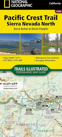 National Geographic Pacific Crest Trail kaart-en wandelgids