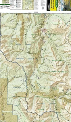 National Geographic Wandelkaart 128 Maroon Bells - Redstond - Marble