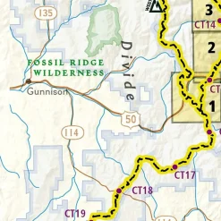 National Geographic Wandelkaart Colorado Trail Noord - Monarch to Denver
