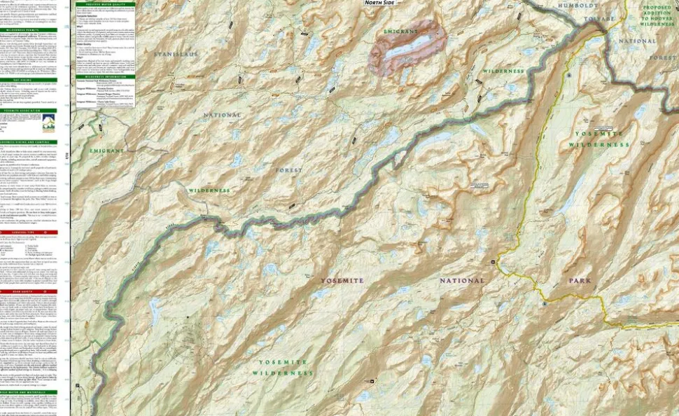 National Geographic Wandelkaart 307 Yosemite Northwest