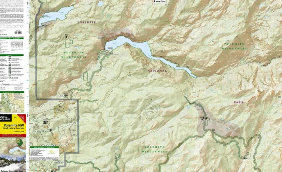 National Geographic Wandelkaart 307 Yosemite Northwest