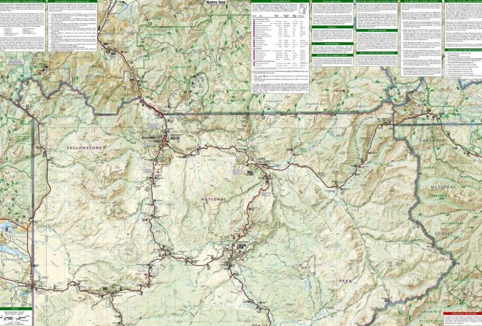 National Geographic Wandelkaart 201 Yellowstone National Park