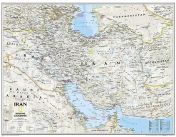 National Geographic Wandkaart Iran Classic 77 x 60 cm