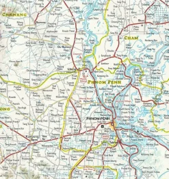 National Geographic Wegenkaart Cambodja adventure map