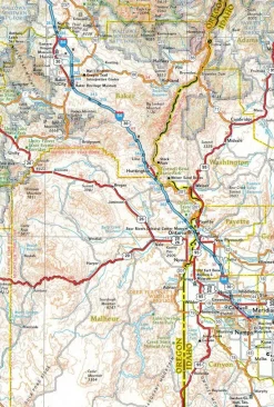 National Geographic Wegenkaart USA Pacific Northwest Adventure map