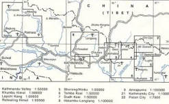 Nepal Kartenwerk Topografische kaart Rolwallng Himal (Gaurinsankar)1:50.000