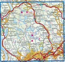 Nordeca Turkart Wandelkaart 2423 Oslo Nordmark Sommer