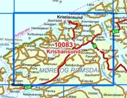 Nordeca Wandelkaart 10083 Kristiansund