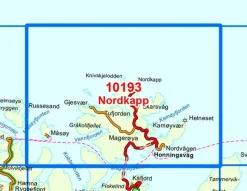 Nordeca Wandelkaart 10193 Nordkapp