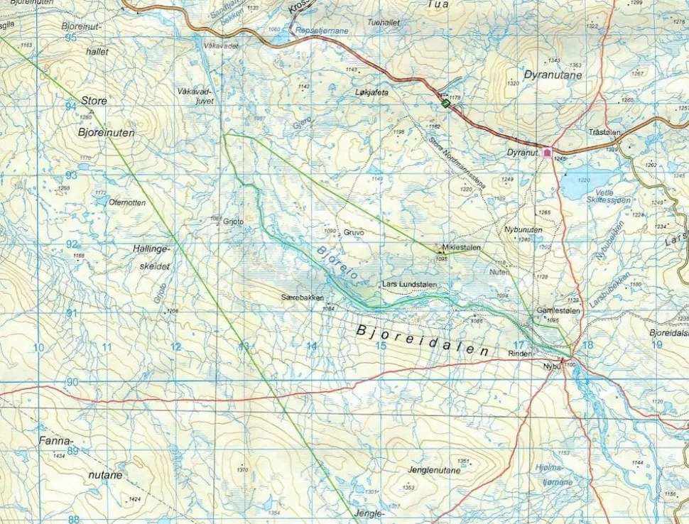 Nordeca Wandelkaart 3012 Stølsheimen