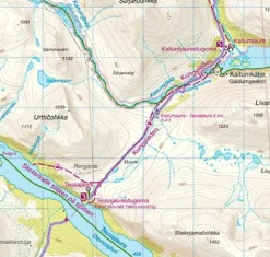 Norstedts Zweden Wandelkaart Kungsleden 4 - Kvikkjokk - Adolfström