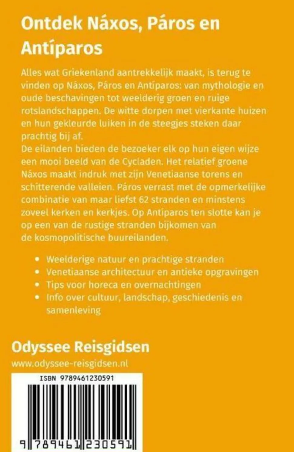 Odyssee Reisgidsen Reisgids Naxos, Paros en Antiparos