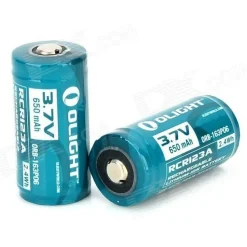 Olight Lithium-Ion batterij RCR123A 3.7V 650mAh