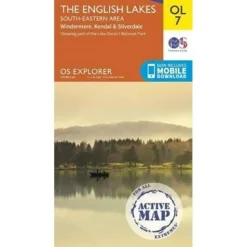 Ordnance Survey English lakes-South eastern area active 007 1/25