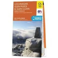 Ordnance Survey Explorer 53 Lochnagar Glen Muick