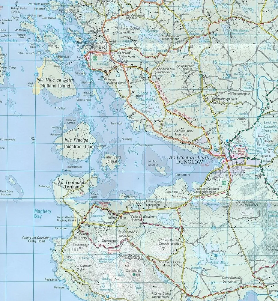Ordnance Survey Ierland Topografische kaart D76 Carlow Kilkenny Wexford