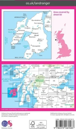 Ordnance Survey Wandelkaart 060 Islay