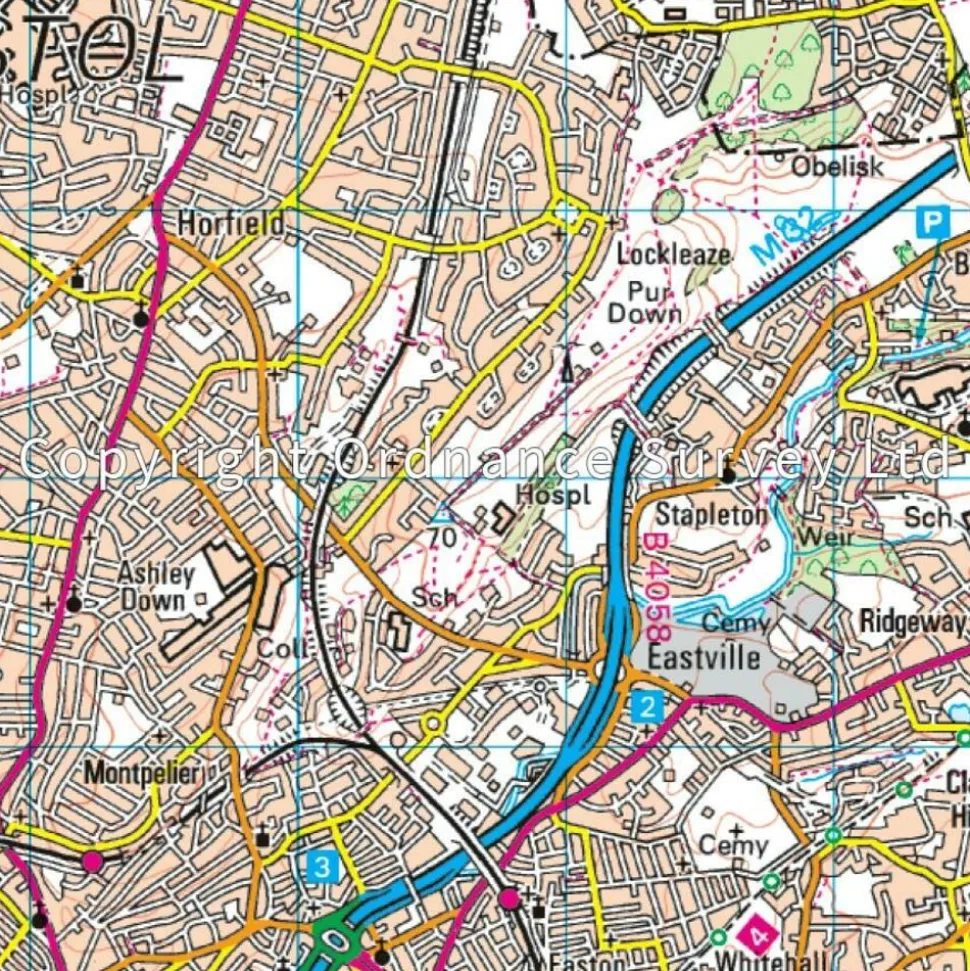 Ordnance Survey Wandelkaart 172 Bristol & Bath