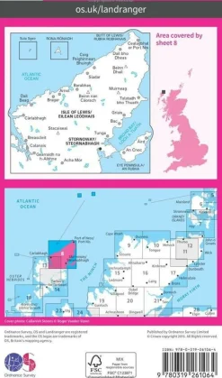 Ordnance Survey Wandelkaart 008 Stornoway & North Lewis