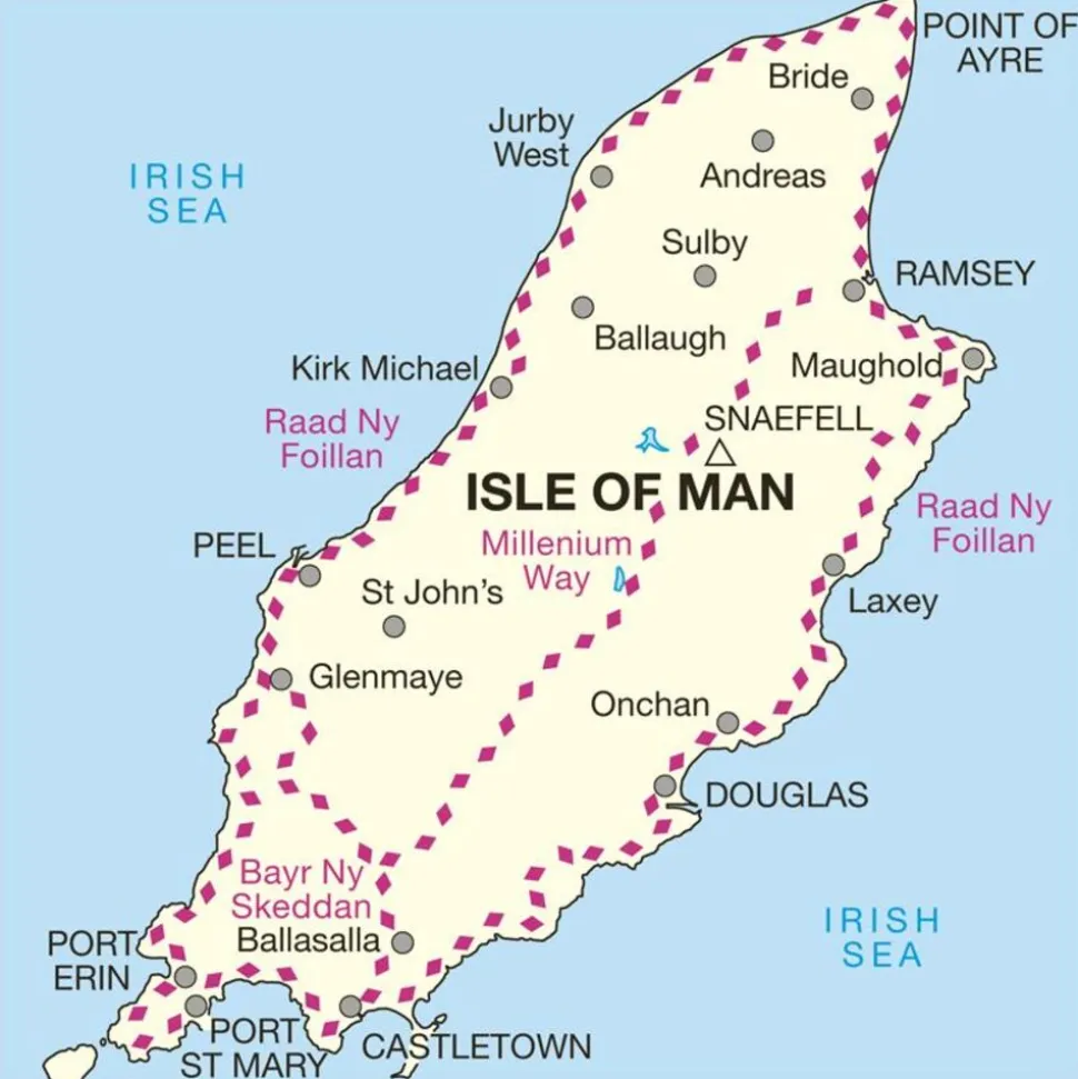 Ordnance Survey Wandelkaart 095 Isle of Man