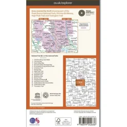Ordnance Survey Wandelkaart OL24 Explorer Peak District - White Pe