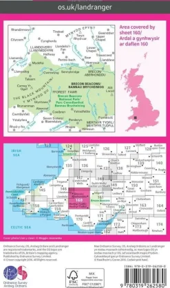 Ordnance Survey Wandelkaart 160 Brecon Beacons