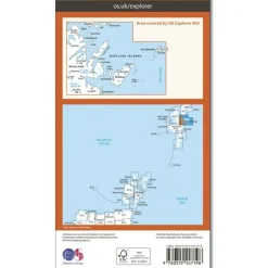 Ordnance Survey Wandelkaart Explorer OL468 Shetland Mainland North East