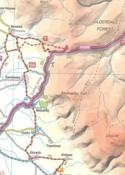 Ordnance Survey Wegenkaart Fietskaart 03 Lake District