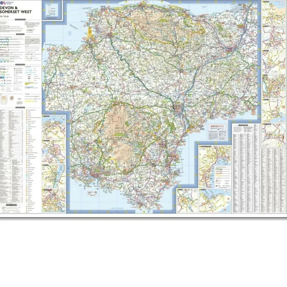 Ordnance Survey Wegenkaart fietskaart Tour 05 Devon Somerset West
