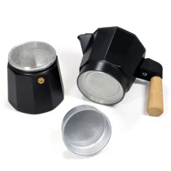 origin outdoors Espresso Maker Bellanapoli 6 Cup Real Wooden Handl