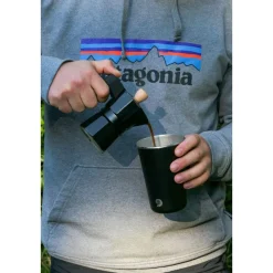 origin outdoors Espresso Maker Bellanapoli 1 Cup Real Wooden Handl