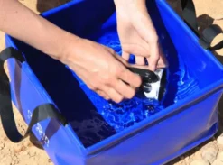 origin outdoors Folding bowl 15 l blue