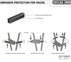 Ortlieb E184 Abrasion Protection 4 stuks krasbescherming