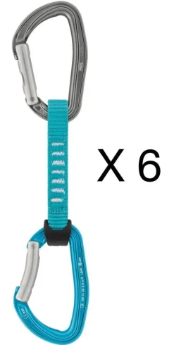Petzl Djinn Axess Quickdraw 6x turquoise 12cm