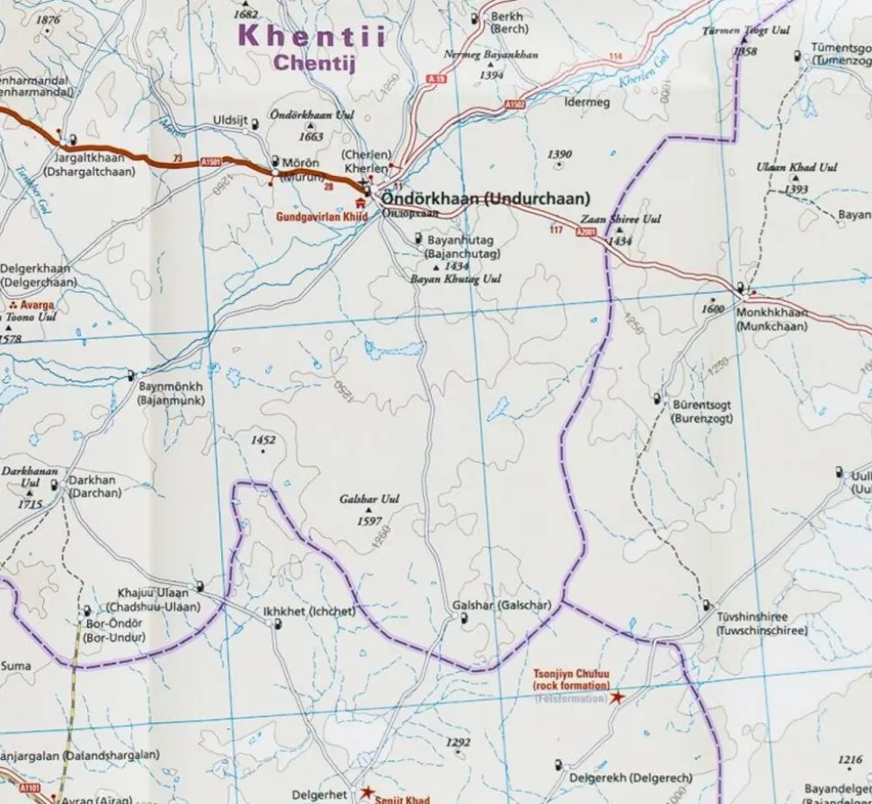 Reise know how Wegenkaart Mongolië