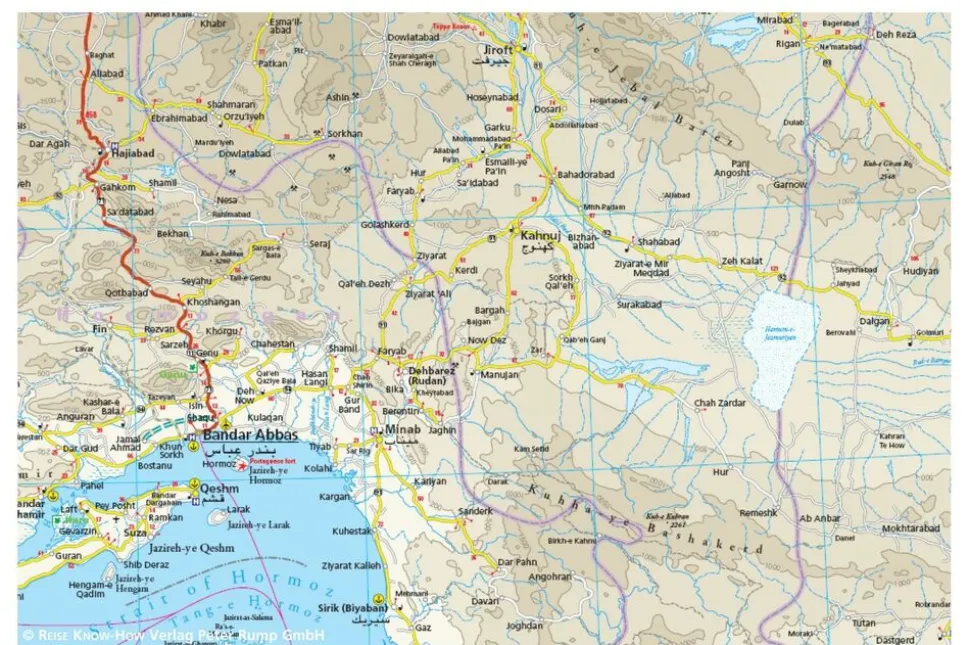 Reise know how Wegenkaart Iran
