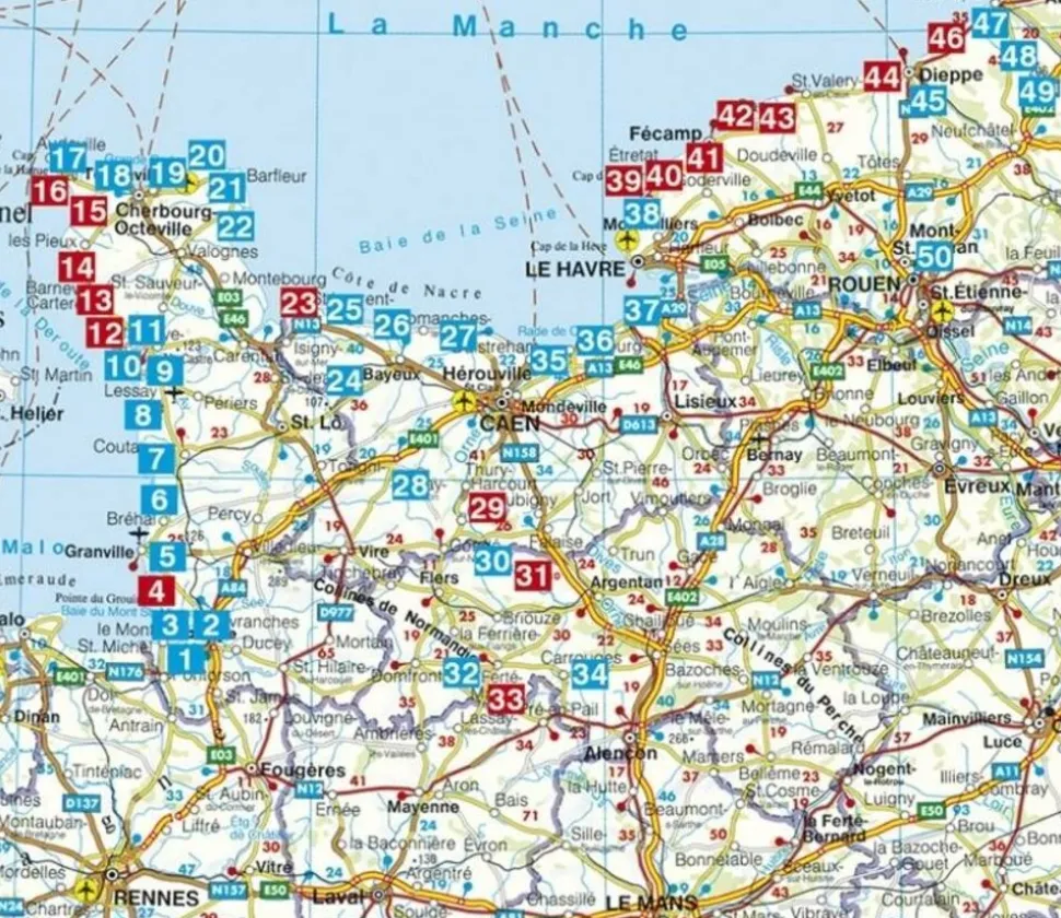 Rother Nederlandstalig Wandelgids Normandië