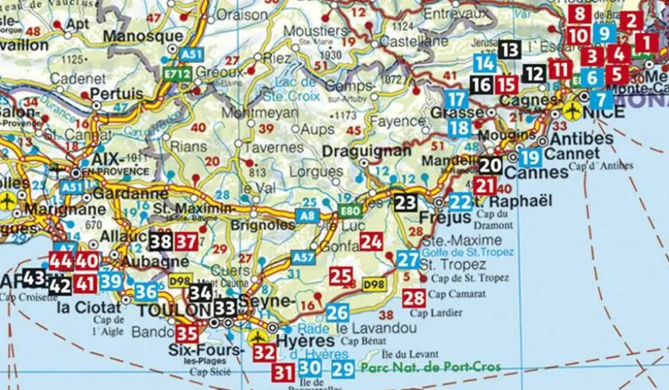 Rother Wandelgids Côte d'Azur