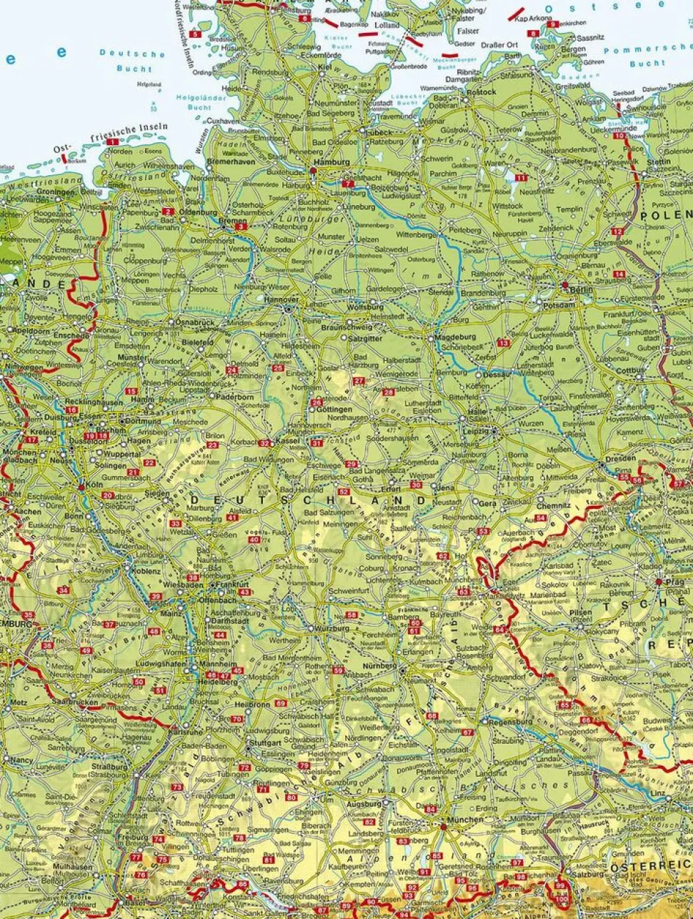 Rother Wandelgids Deutschland 100 Touren-Highlights