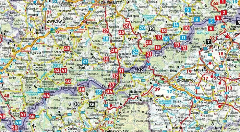 Rother Wandelgids Erzgebirge