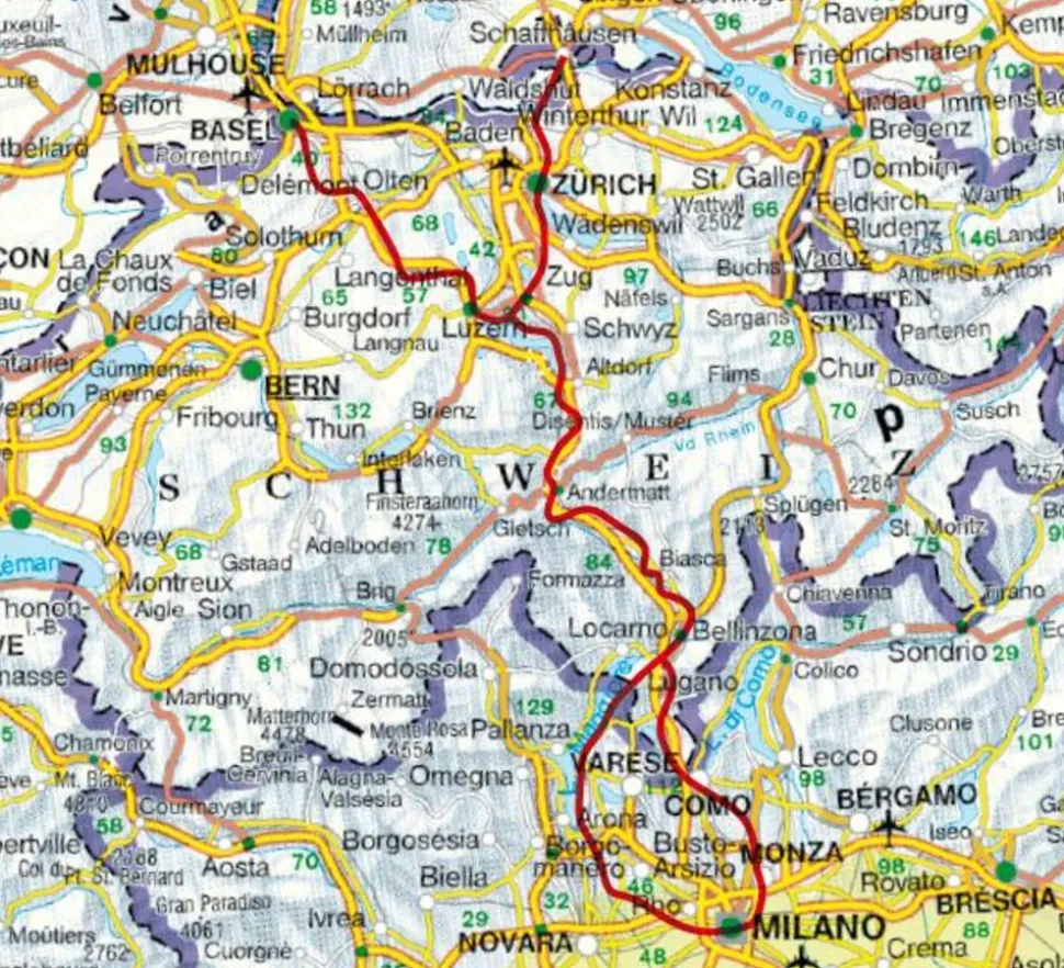 Rother Wandelgids Gotthardweg