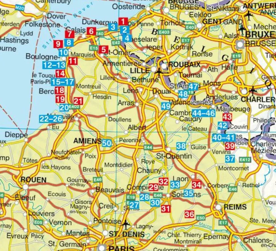 Rother Wandelgids Picardie - Nordfrankreich